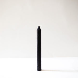 Vela de cera natural negra