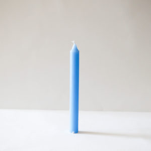 Vela de cera natural azul claro