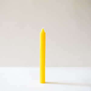 Vela de cera natural amarilla