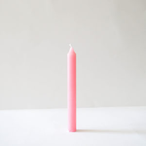 Vela de cera natural rosa