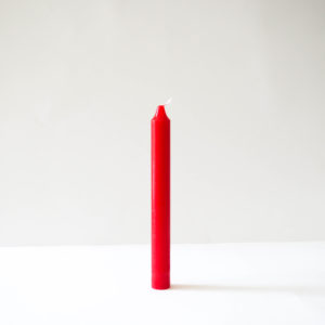 Vela de cera natural roja