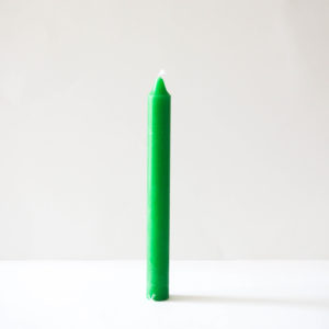 Vela de cera natural verde